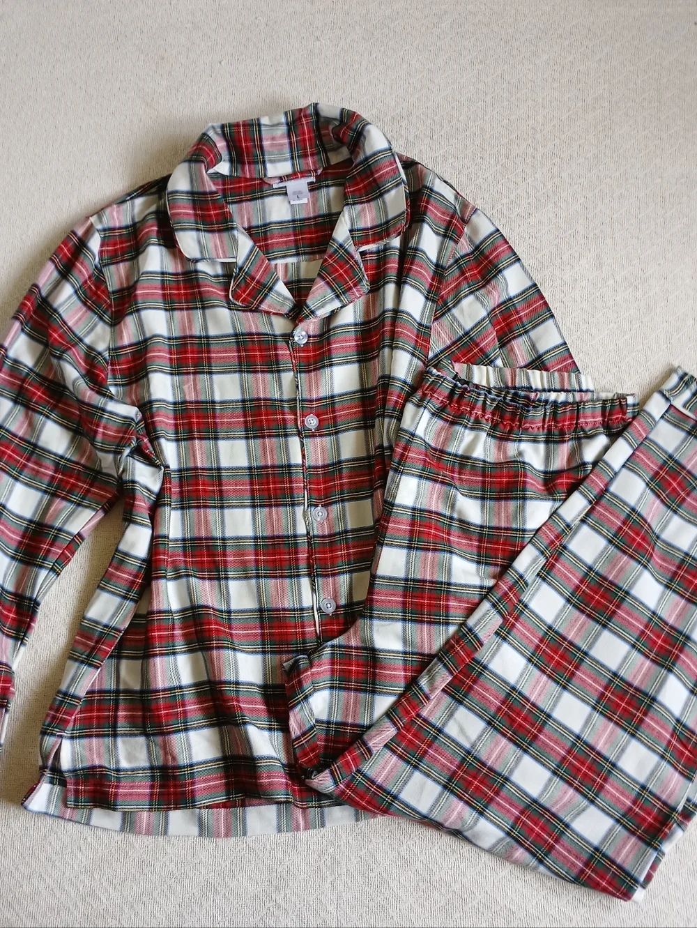 pottery barn ♡ plaid pajama sleep set holiday large cabin festival tartan